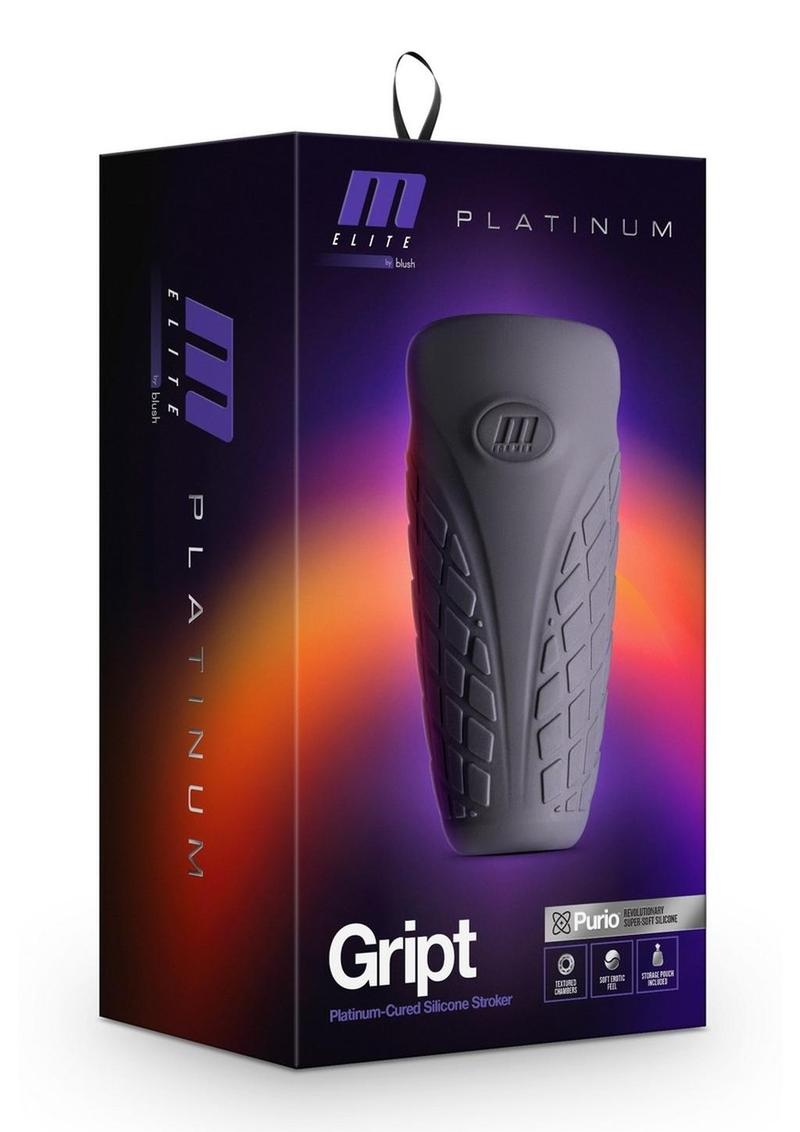 M Elite Platinum Gript Silicone Dual End Masturbator