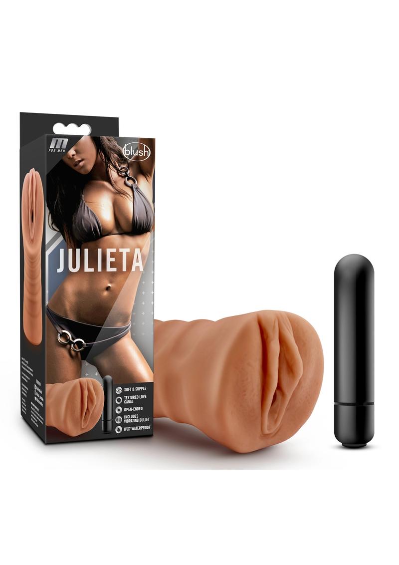 M For Men Julieta Vibrating Masturbator with Bullet - Pussy