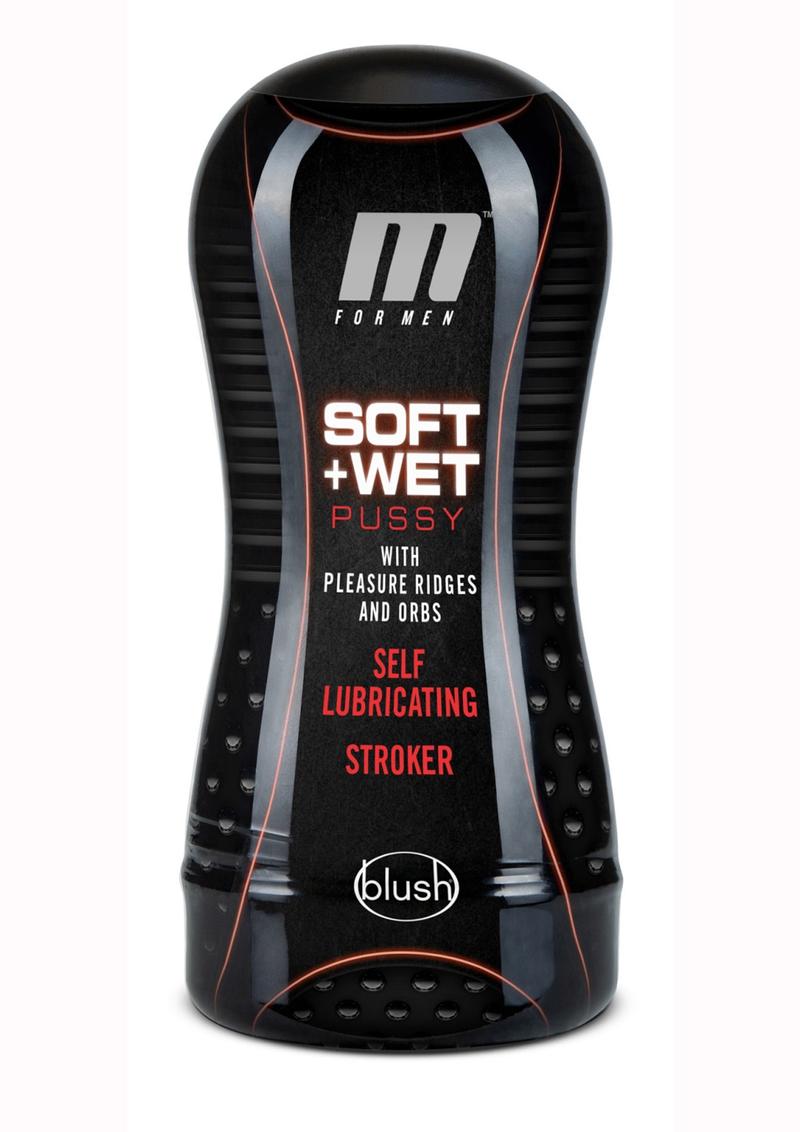 M For Men Soft and Wet Self Lubricating Masturbator Cup Ridge/Orb - Pussy
