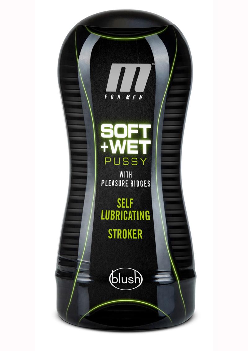 M For Men Soft and Wet Self Lubricating Masturbator Cup Ridge - Pussy