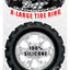 Mack Tuff X Large Tire Silicone Cock Ring - Black - XLarge