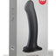 Magnum Silicone Dildo with Suction Cup Base - Black