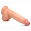 Master Cock Beefy Brad Dildo with Balls - Vanilla - 9in