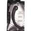 Master Series 10x Vibra-Crescent Rechargeable Silicone Vibrating Dual Ended Dildo - Black