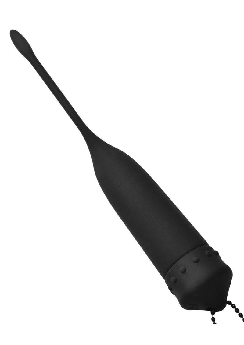 Master Series Cadence Vibrating Silicone Sound - Black