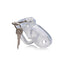 Master Series Clear Captor Chastity Cage with Keys