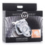 Master Series Clear Captor Chastity Cage with Keys - Clear - Medium