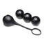 Master Series Cock Dangler Silicone Penis Strap with Weights - Black