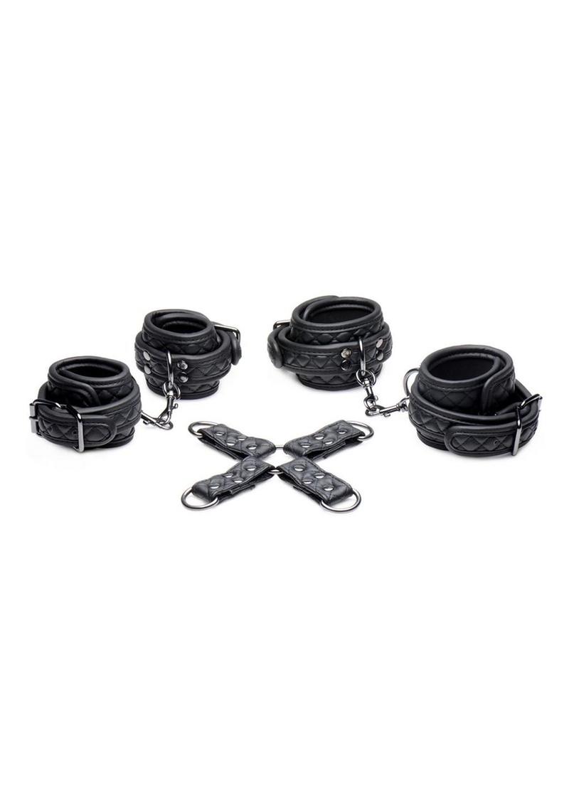 Master Series Concede Wrist and Ankle Restraint - Black - Set