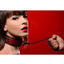 Master Series - Crimson Tied Chained Collar with Leash - Black/Red