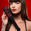 Master Series - Crimson Tied Slut Steel Enforced Spanking Paddle - Black/Red