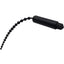 Master Series Dark Rod Vibrating Beaded Silicone Sound - Black