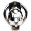 Master Series Entrapment Deluxe Locking Chastity Cage - Silver