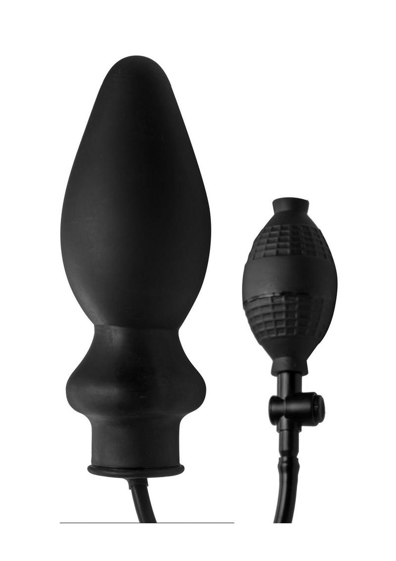 Master Series Expand XL Inflatable Anal Plug - Black - XLarge