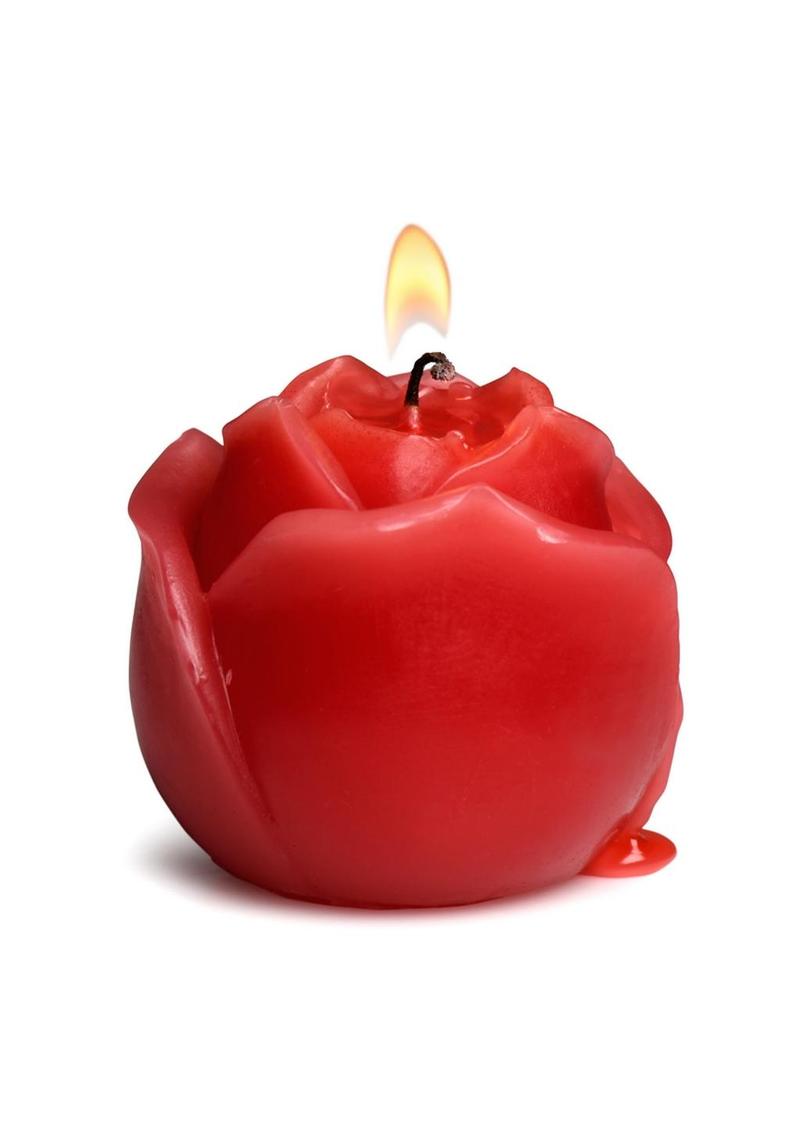 Master Series Flaming Rose Rose Drip Candle - Red