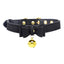 Master Series Golden Kitty Cat Bell Collar - Black/Gold