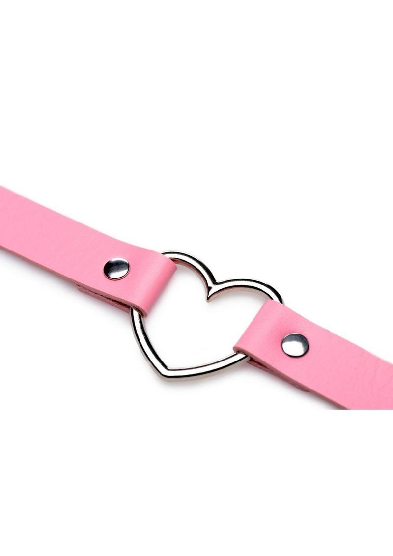 Master Series Heart Choker Necklace - Pink