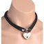 Master Series Heart Lock Choker with Keys