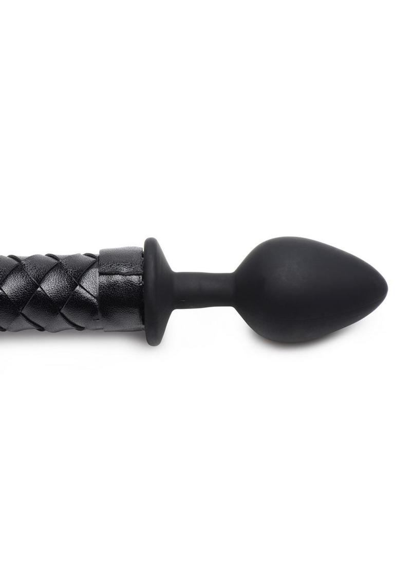 Master Series Hellbound Braided Devil Tail Anal Plug - Black