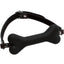 Master Series Hound Adjustable Dog Bone Gag - Black