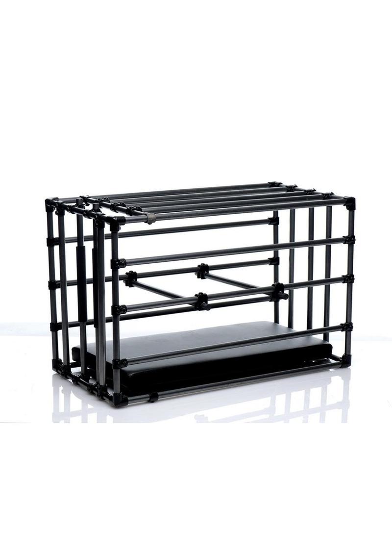 Master Series Kennel Cage with Padded Board - Black/Metal