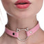 Master Series Kinky Kitty Adjustable Ring Choker Slim - Pink