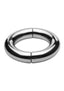 Master Series Mega Magnetize Stainless Steel Cock Ring - Silver - 1.75in