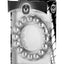 Master Series Meridian Stainless Steel Beaded Cock Ring - Silver - 2in