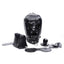 Master Series Muzzled Universal BDSM Hood with Removable Muzzle - Black
