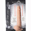 Master Series Power Pounder Realistic Thrusting Rechargeable Silicone Dildo - Caramel