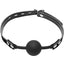 Master Series Premium Hush Locking Silicone Comfort Ball Gag - Black