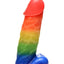 Master Series Pride Pecker Rainbow Drip Candle - Multicolor