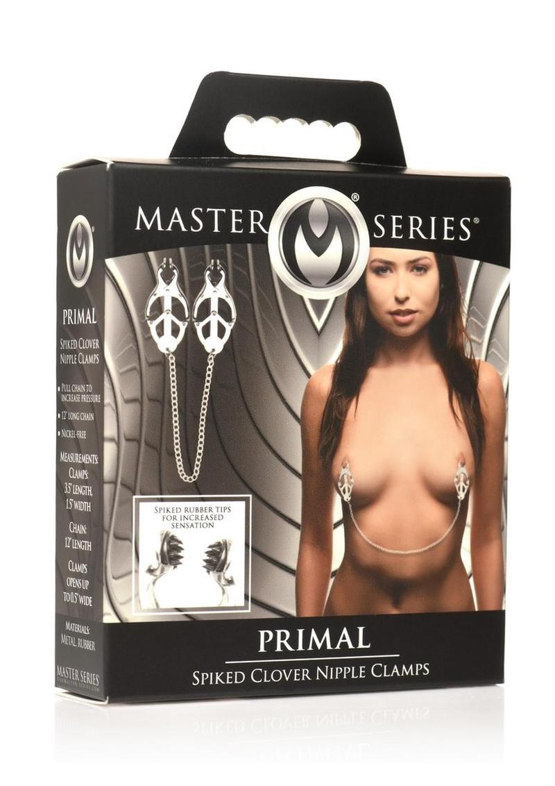 Master Series Primal Spiked Clover Nipple Clamps