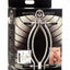 Master Series Pussy Tugger Adjustable Pussy Clamp with Leash - Silver