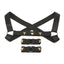 Ms Rave Chest Harness S/M Blk/Gld