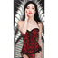 Master Series Scarlet Seduction Lace-Up Corset and Thong