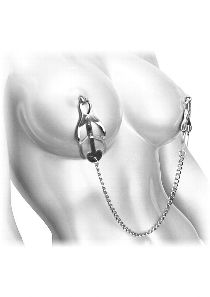 Master Series Sterling Monarch Nipple Vice - Metal/Silver