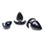 Master Series Triple Spades 3 Piece Anal Plug - Black - Set