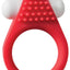 Maxx Gear Stimulation Ring Silicone Vibrating Cock Ring - Red