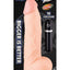 Maxx Men Straight Vibrating Dildo - Vanilla - 9.5in