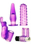 ME YOU US 4play Couples Kit with Bullet and Sleeves - Purple