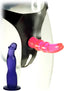 ME YOU US Double Tip Strap-On with Two Dildos - Assorted Colors/Pink/Purple