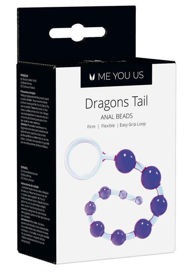 ME YOU US Dragons Tail Anal Beads - Purple/Violet