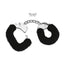 ME YOU US Furry Handcuffs - Black/Silver