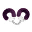 ME YOU US Furry Handcuffs - Purple/Silver