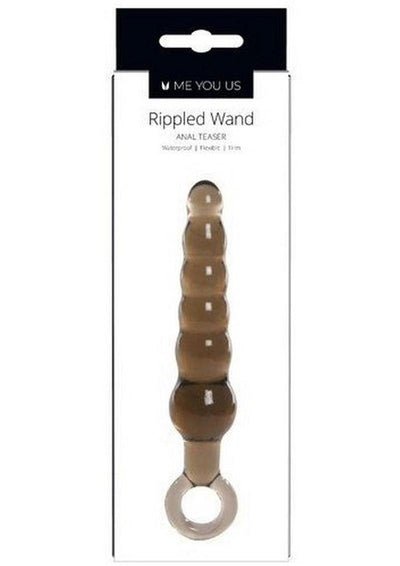 ME YOU US Rippled Anal Teaser Wand Anal Plug - Smoke - 5.75in