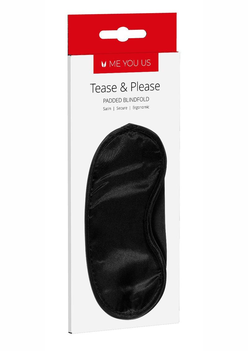 ME YOU US Tease and Please Padded Blindfold - Black