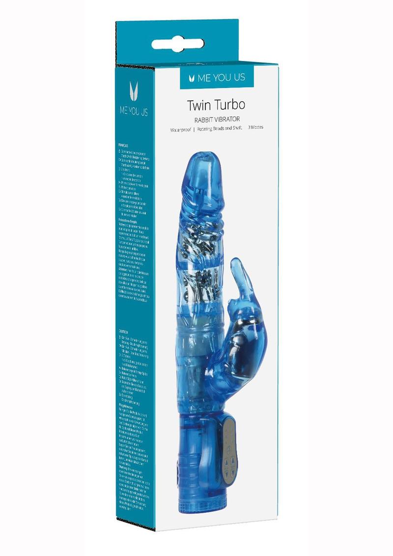 ME YOU US Twin Turbo Rabbit Vibrator - Blue