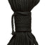 Merci Hogtied Bind and Tie 6mm Hemp Bondage Rope - Black - 50ft