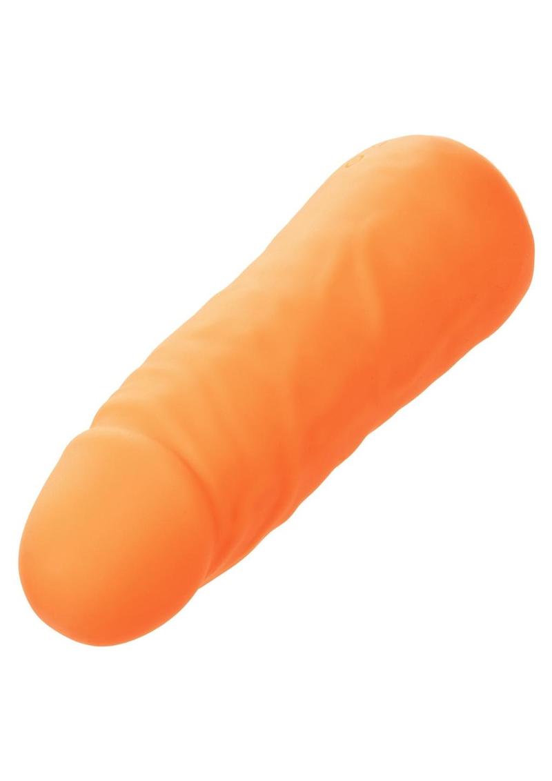 Mini Vibrating Studs Rechargeable Silicone Vibrator - Orange